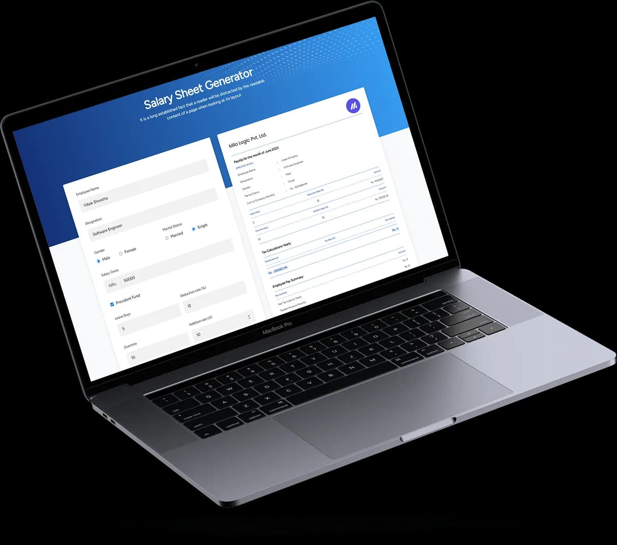 Hamro Salary: Salary Sheet Generator